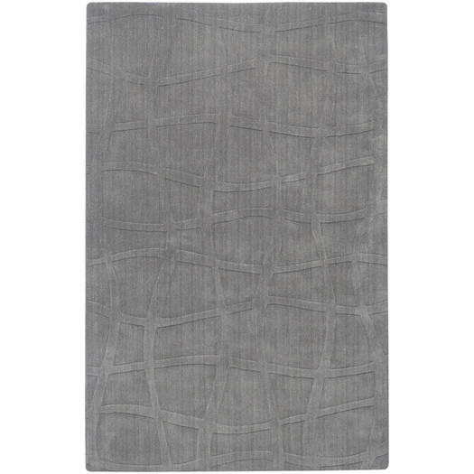 Sculpture Gray Checked Area Rug by Candice Olson - 9x13 - Image 0