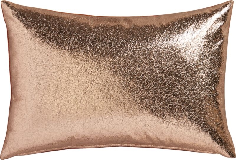 Rove 18"x12" pillow- Rose gold- With insert - Image 0