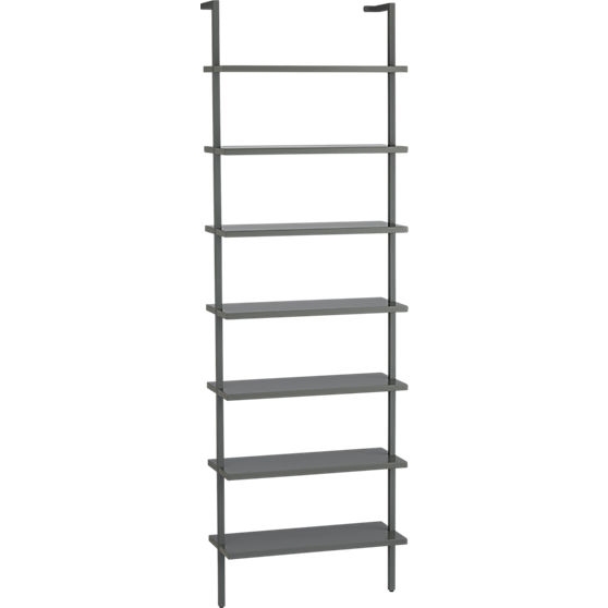 Stairway grey 96" wall mounted bookcase - Image 0
