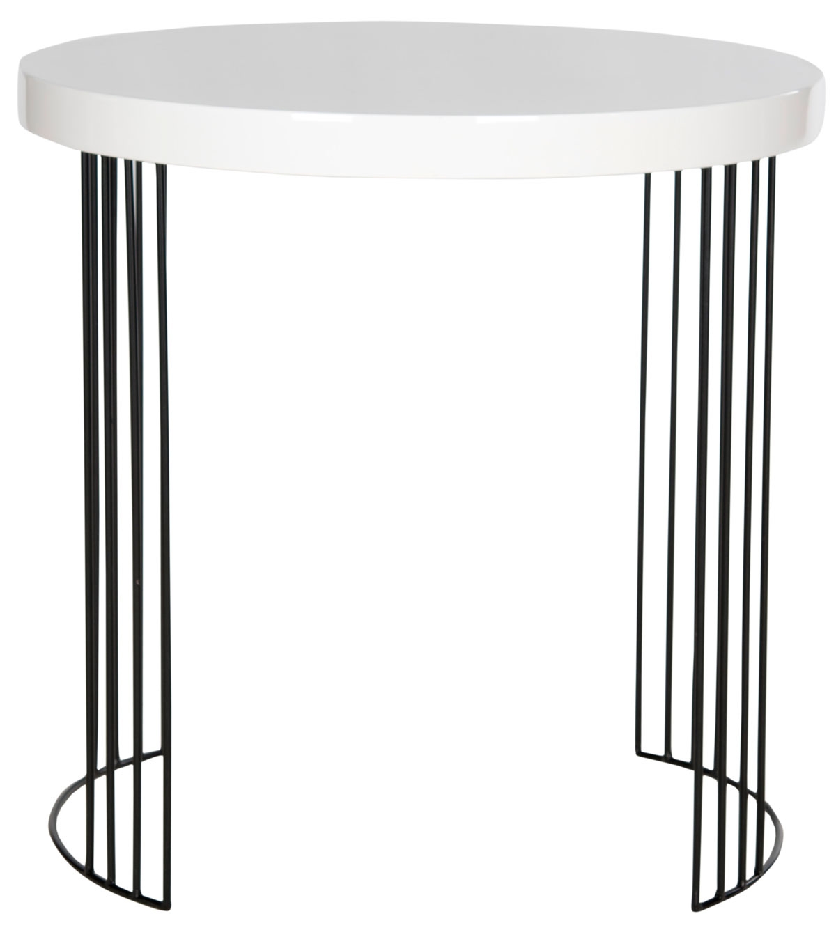 Kelly Mid Century Scandinavian Lacquer Side Table - White - Arlo Home - Image 0