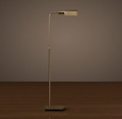 Classic Adjustable Task Floor Lamp - Antique Brass - Image 0