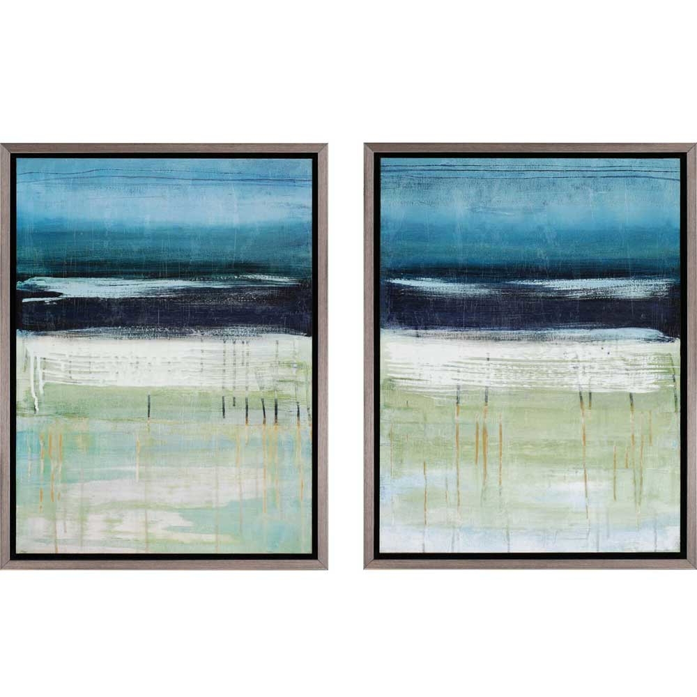 Sea and Sky by McAlpine 2 Piece Framed Graphic Art Set - Image 0