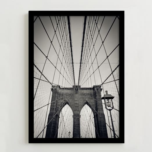 Framed Print - Brooklyn Bridge- 14â€w x 20â€h - Image 0