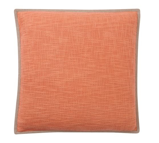 Basketweave Pillow Cover-Marmalade-20"x20"-No Insert - Image 0