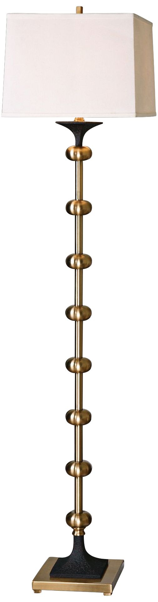 Uttermost Santona Brushed Brass Floor Lamp - Image 0