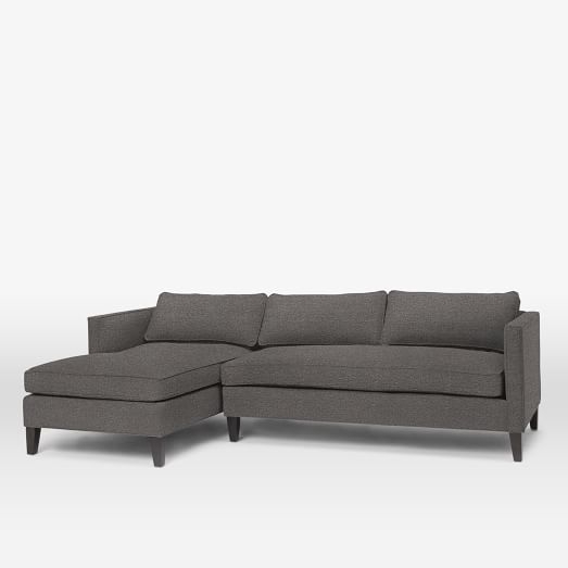 Dunham Down-Filled 2-Piece Left Chaise Sectional - Box Cushion - Image 0