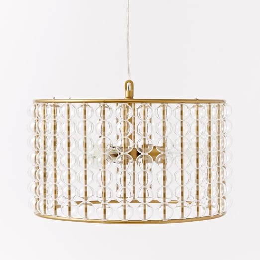 Marney Glass Chandelier - Drum - Image 0