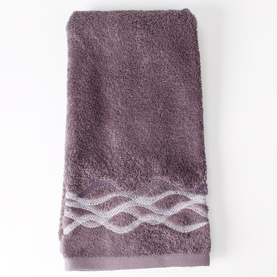 Sketchbook Waves Hand Towel - Purple - Image 0