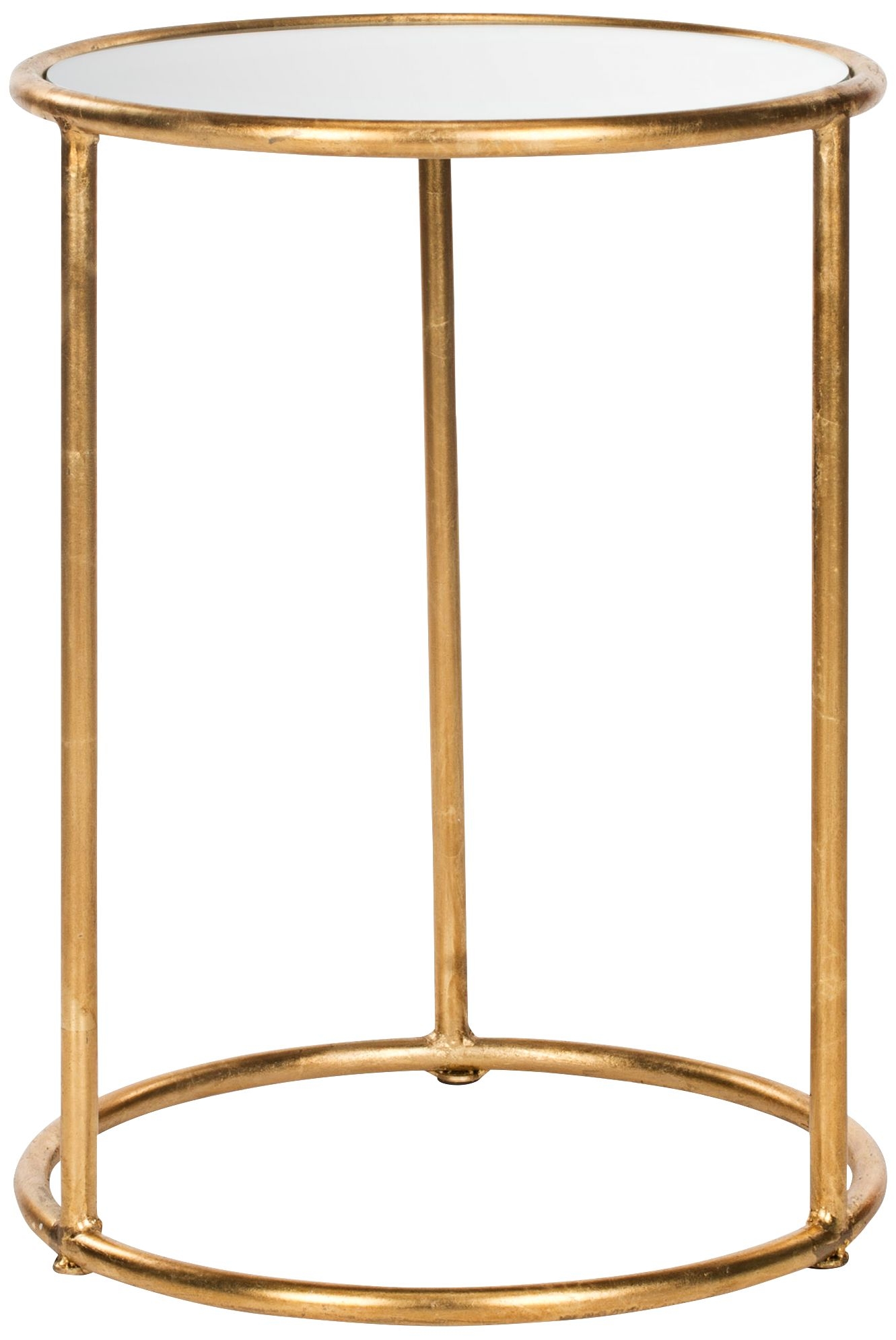 Olivia Mirrored Gold Accent Table - Image 0