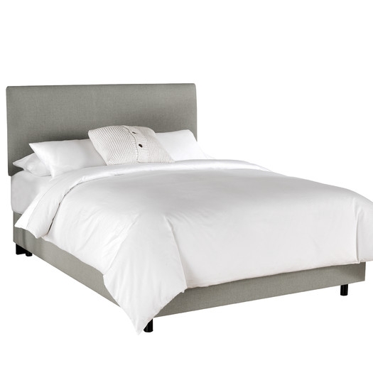 Linen Upholstered Panel Bed - Image 0