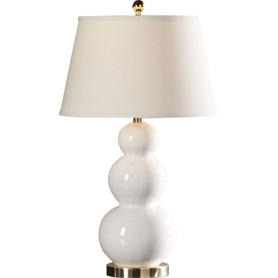 Monroy 27" H Table Lamp with Empire Shade  - White (Set of 2) - Image 0