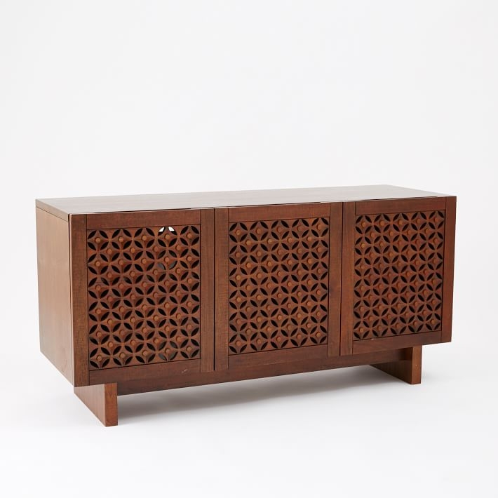 Carved Wood Media Console - Image 0
