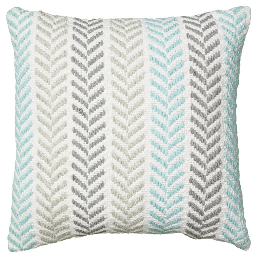 Chevron Cotton Throw Pillow 18''SQ. Insert included - Image 0