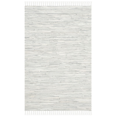 Montauk Silver Abstract Outdoor Area Rug - Image 0