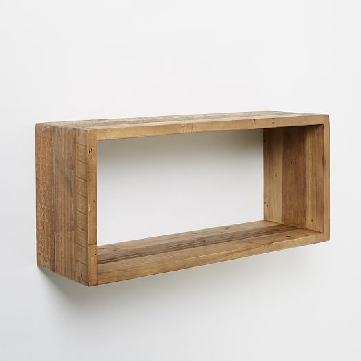 Reclaimed Pine Box Shelf - Image 0
