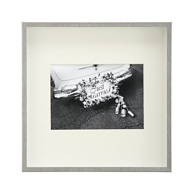 Brushed Silver 5x7 Wall Frame - Image 0