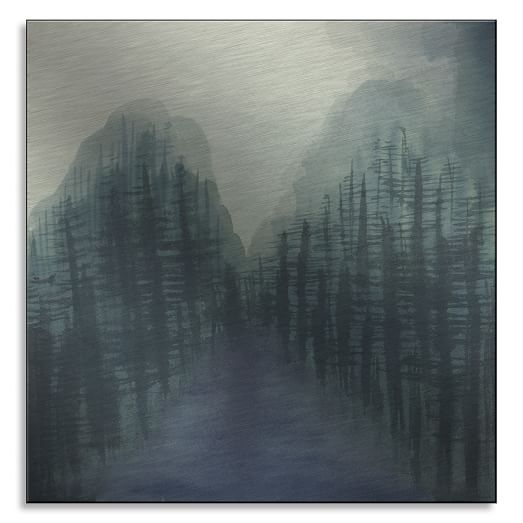 Misty Woods Landscape Print - Image 0
