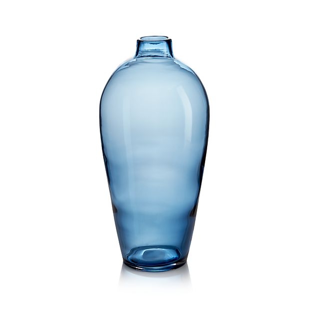 Ashby Large Navy Blue Glass Vase - Image 0