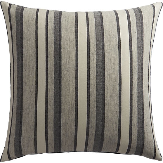 The Hill-Side workwear blanket stripe pillow - 20x20 - Down Insert - Image 0