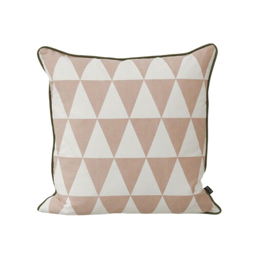 Modern Geometric Throw Pillow - rose -19.68" - Down/Feather Insert - Image 0
