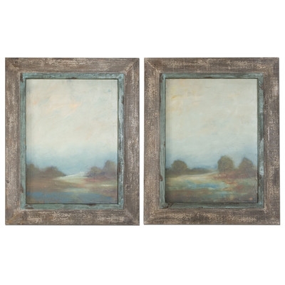 Morning Vistas 2 Piece Framed Original Painting Set 31.13" H x 50" W (wood) - Image 0