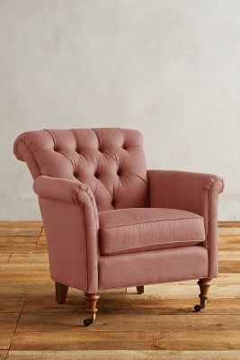Linen Gwinnette Chair - Petal - Image 0