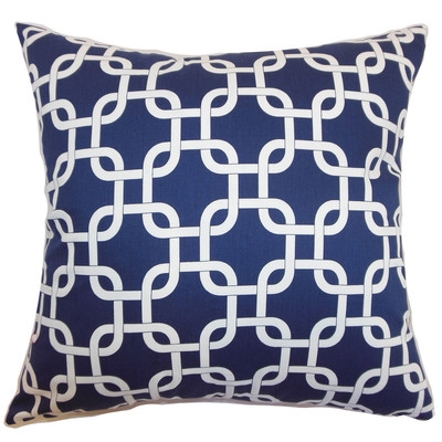 Qishn Geometric Cotton Throw Pillow - Image 0