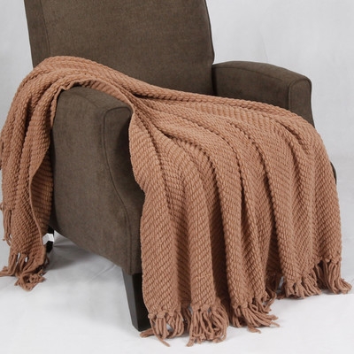 Tweed Knitted Throw Blanket-Amphora - Image 0