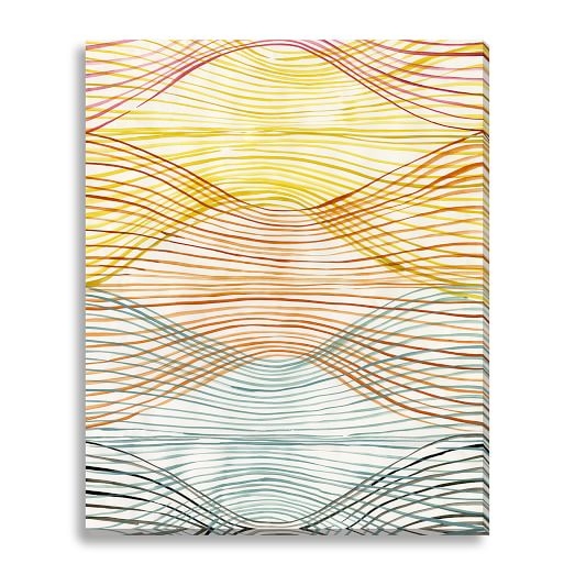 Sarah Campbell Canvas PrintÂ -Â Vivid Waves 34x42 unframed - Image 0