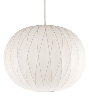 Nelsonâ„¢ Crisscross Ball Pendant Lamp-White - Image 0