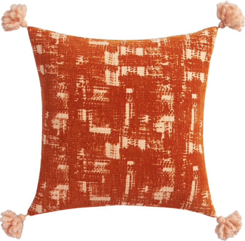 orval pillow -  16",  Orange, with Insert - Image 0