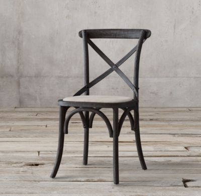 CHAIR Madeleine Fabric Side Chair -Black Oak Drifted - Image 0