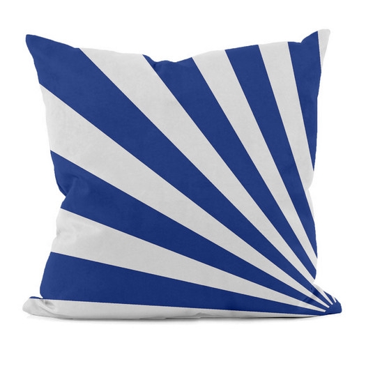 Geometric Decorative Throw Pillow -  Dazzling Blue - 16" - with insert - Image 0