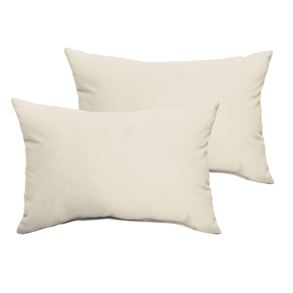Selene Indoor/Outdoor Pillow Set - 12" H x 24" W - with insert - Image 0
