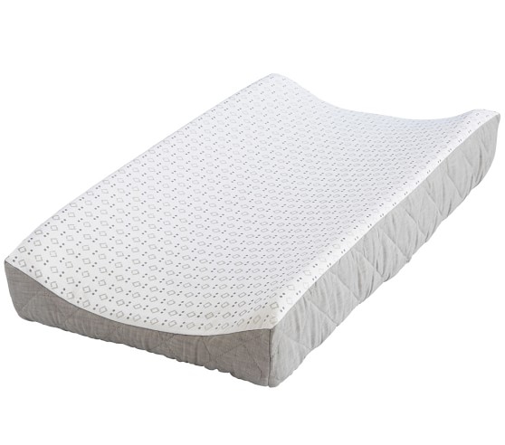 Belgian Flax Linen Changing Pad Cover-Gray - Image 0