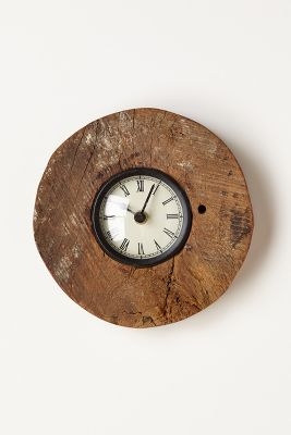 Reclaimed Wood-Wheel Clock - Image 0