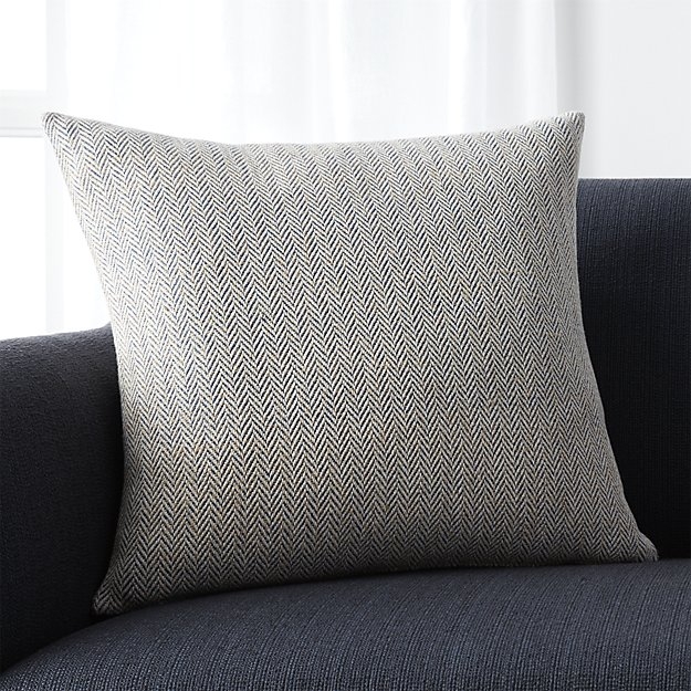 Mylo Blue Pillow - 20x20 - Feather Insert - Blue - Image 0
