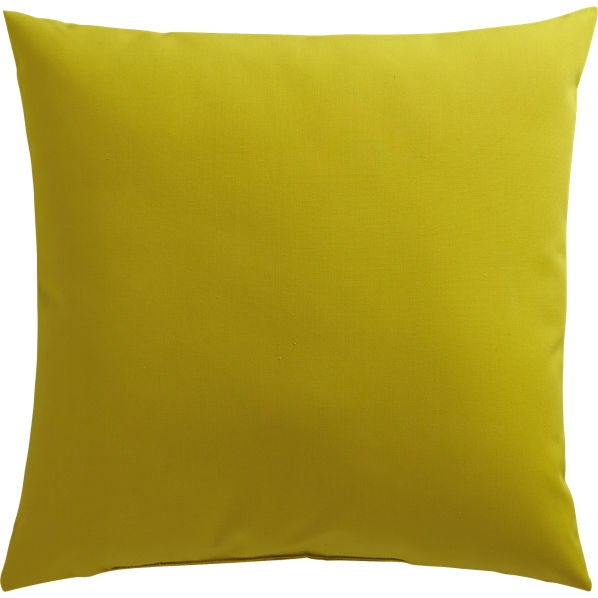Chartreuse outdoor pillow - 20x20, With Insert - Image 0