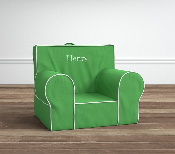 Green with White Piping Anywhere ChairÂ® - Image 0