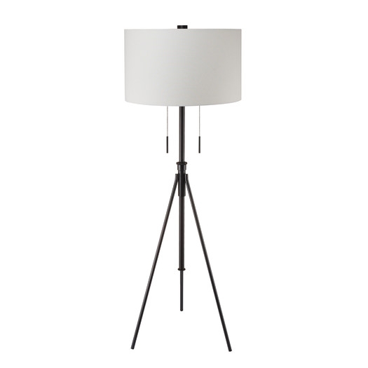 Mantis Adjustable Height Bronze Tripod Floor Lamp - Image 0