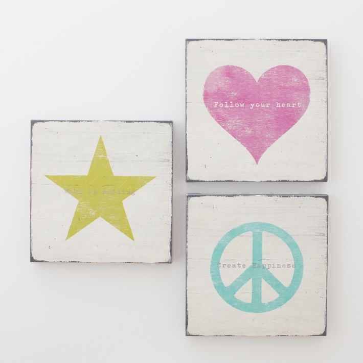 Icon Sentiments Wall Art - Set of 3 - Image 0