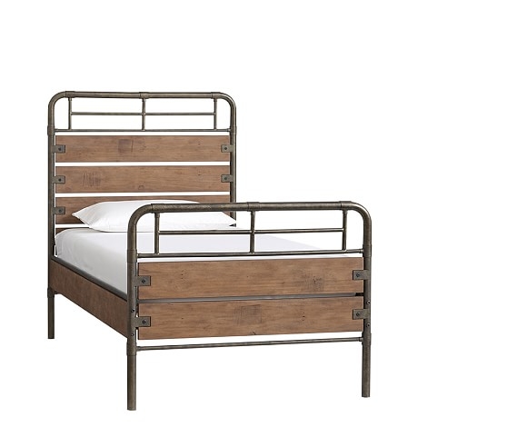 Owen Bed - Twin - SAND WASHED TAUPE - Image 0
