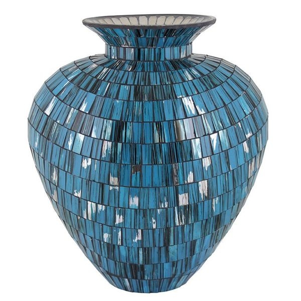 Essential Blue Mosaic Vase - Image 0