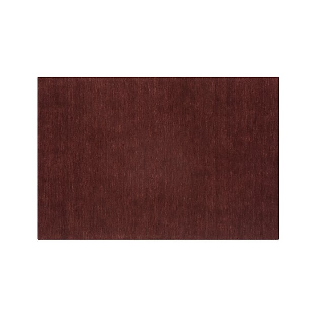 Baxter Wine Red Wool 8'x10' Rug - Image 0