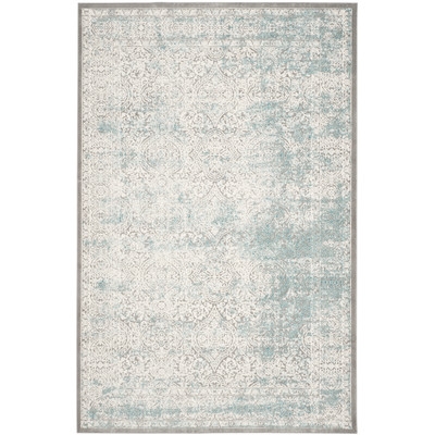 Passion Turquoise/Ivory Area Rug by One Allium Way - 8" x 11" - Image 0