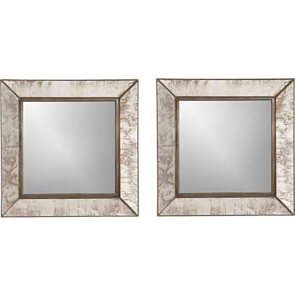 Set of 2 Dubois Small Square Wall Mirrors - Image 0