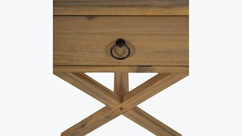 X Base End Table | Oak - Image 3