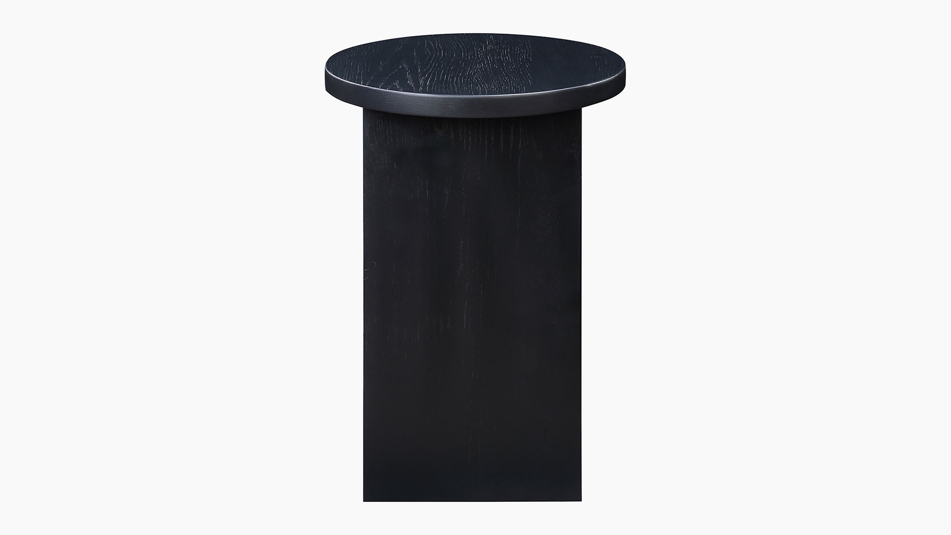 Grace Accent Table, Solid Black Oak - Image 1