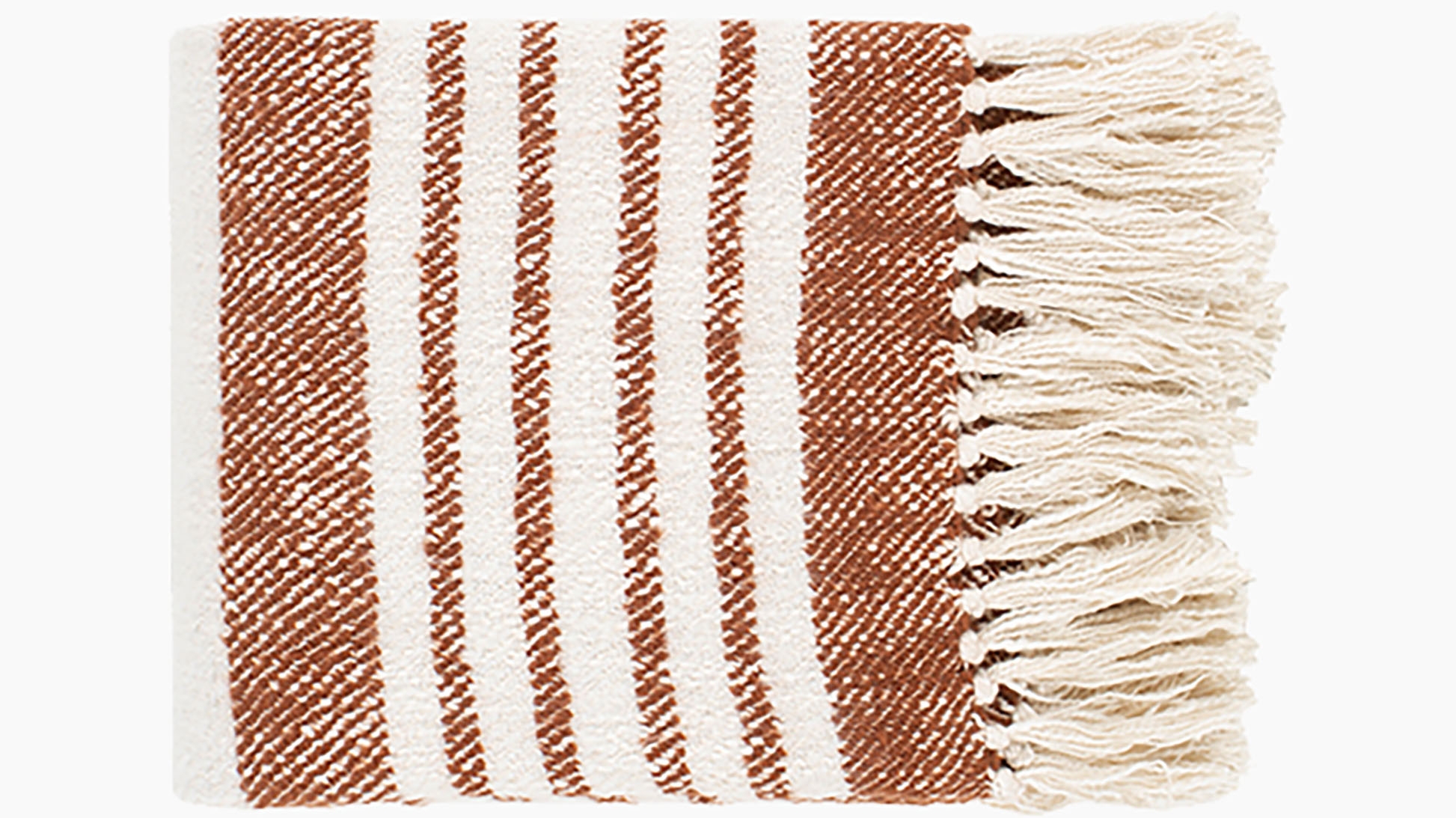 Cabin Stripe Throw Blanket, Brown - Image 0