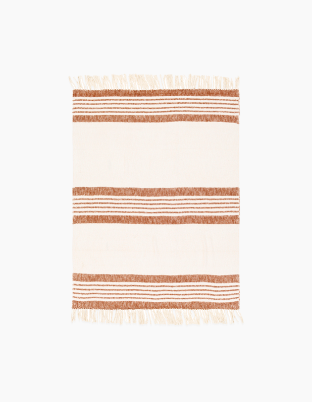 Cabin Stripe Throw Blanket, Brown - Image 2